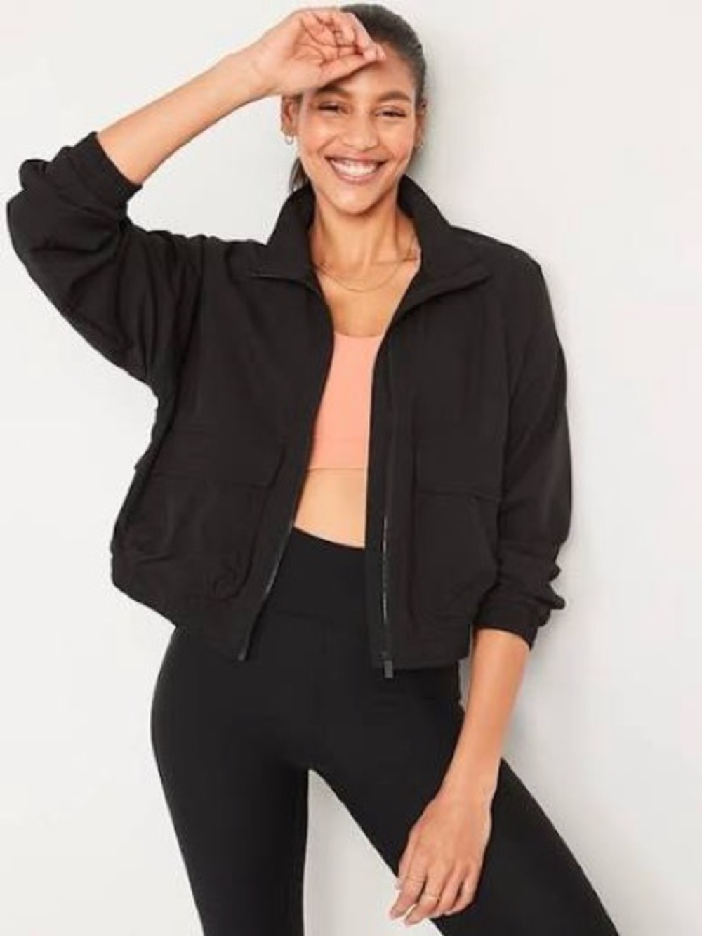 Old Navy Loose StretchTech Zip-Front Jacket - Picture 3 of 13